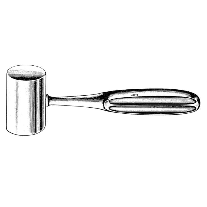 Jarit Kirk Orthopedic Mallet, 7.75" Stainless Steel, Reusable