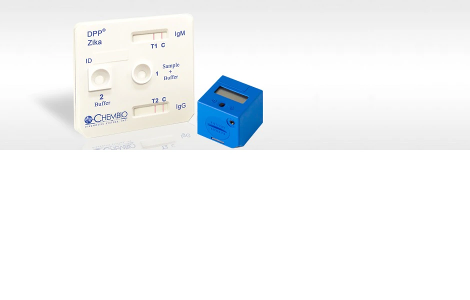 Chembio DPP Micro Reader for HIV-Syphilis Assay, CLIA Waived, with Batteries, Holder, USB Adapter, and Manual