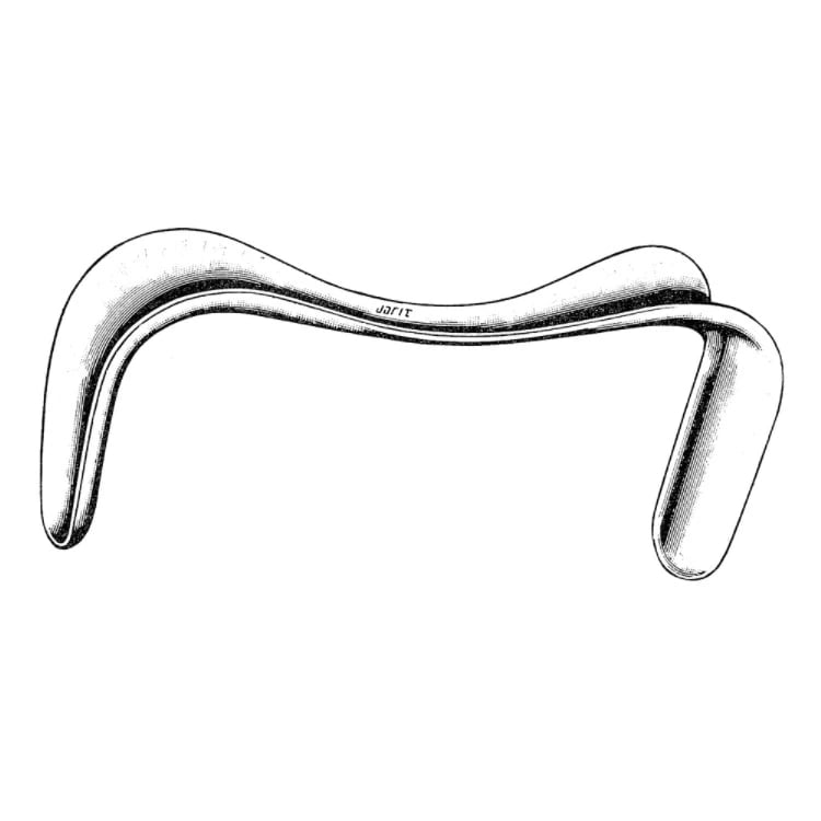 Jarit Sims Vaginal Retractor, 2.5" x 3" Blade, 6.5" Overall, Reusable
