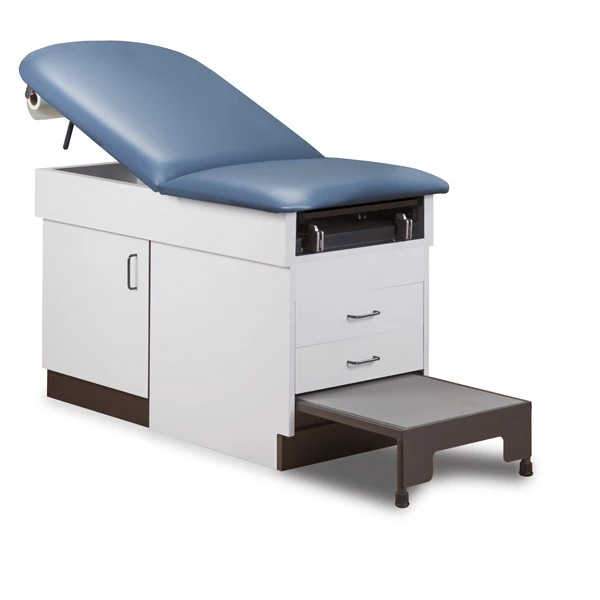Clinton Industries Family Practice Exam Table with Stool, Royal Blue, 400 lb Capacity