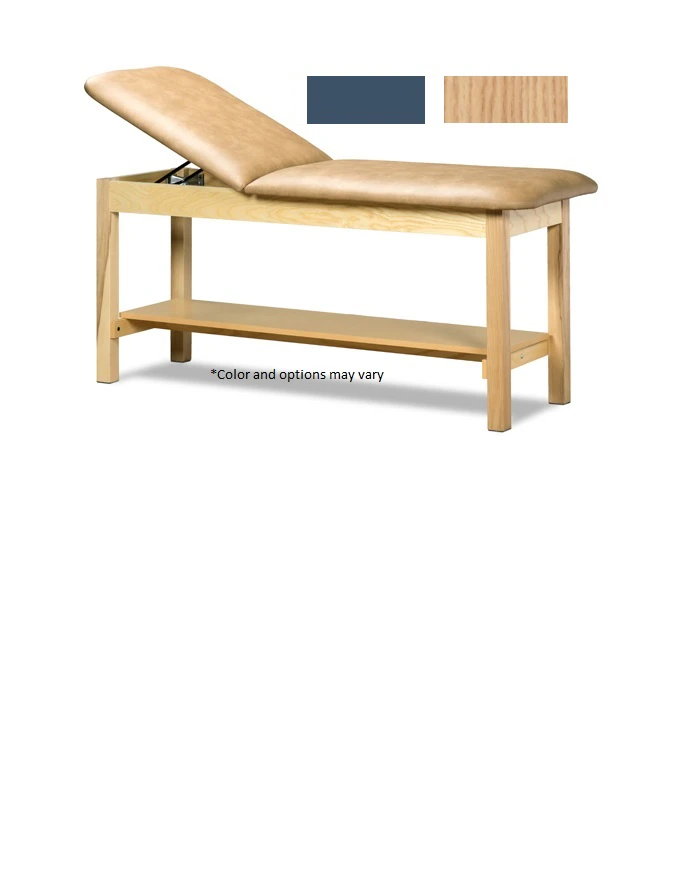 Clinton Industries Classic Series Treatment Table with Shelf, Royal Blue, 400 lb Capacity