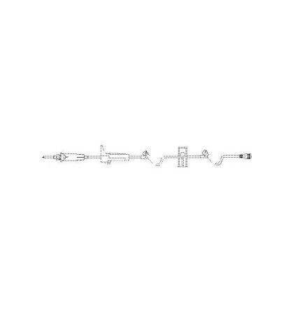 B. Braun IV Administration Set with SafeLine Split-Septum Injection Site and SafeDay Valve, 10 Drops/mL, 88"L, 50/Case