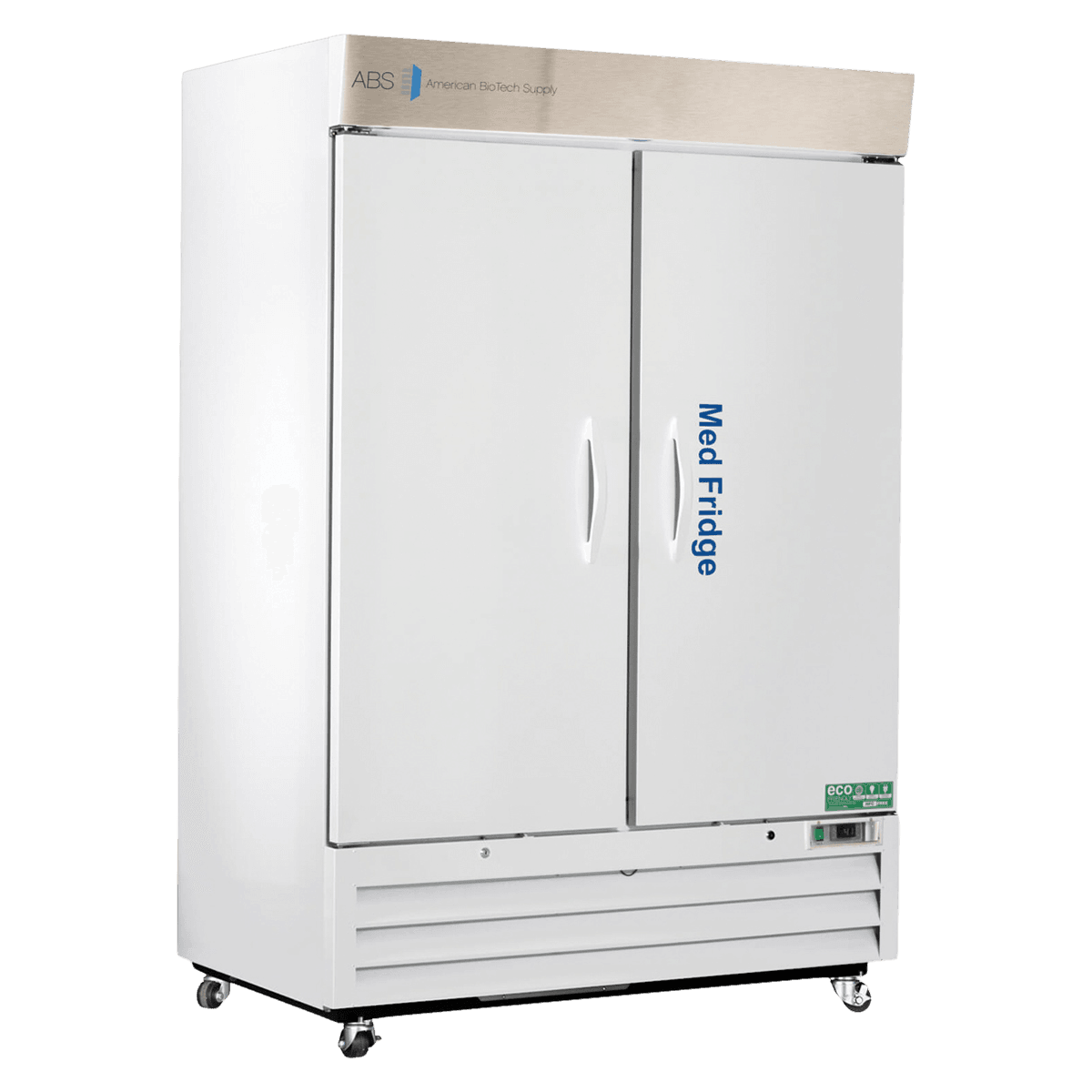 American Biotech Supply PharVac Pharmacy/Vaccine Refrigerator, 49 Cu Ft, 2 Solid Doors, Right Hinge, 36 to 46F, Cycle Defrost