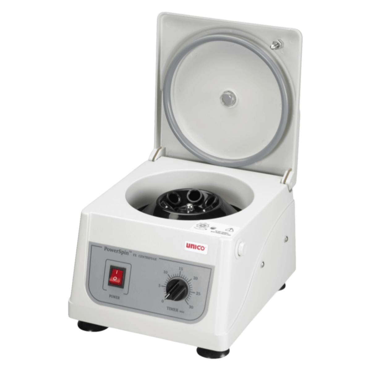 Unico PowerSpin FX Fixed Speed Centrifuge, 3400 RPM, 6-Place Fixed Angle Rotor, 2-15mL Tube Capacity