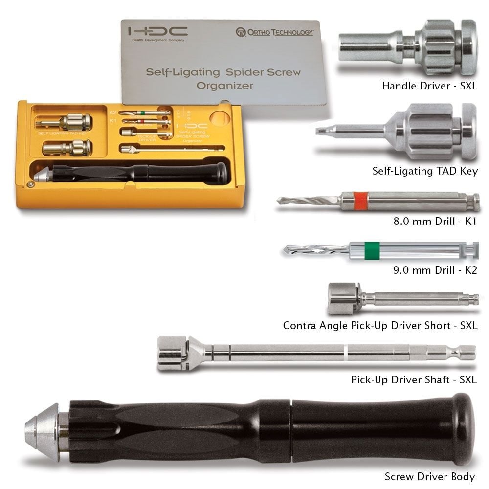 Spider Screw TAD Starter Kit, Interactive Self-Ligating, 1/Kit