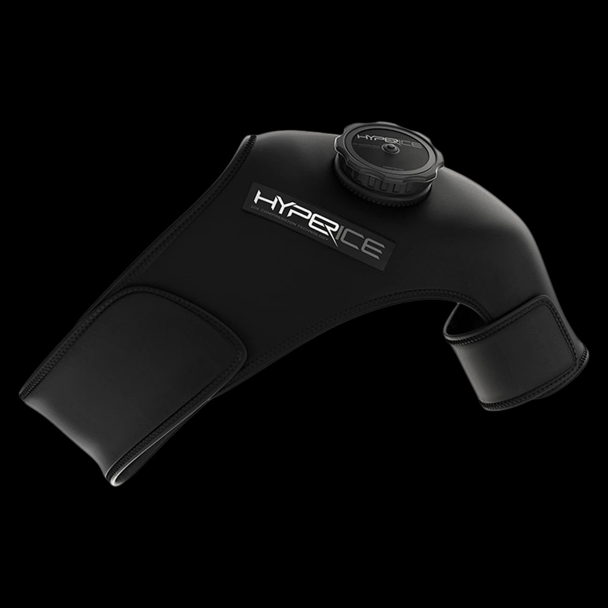 Hyperice ICT Shoulder Ice Compression Therapy Wrap, Left, Black Neoprene