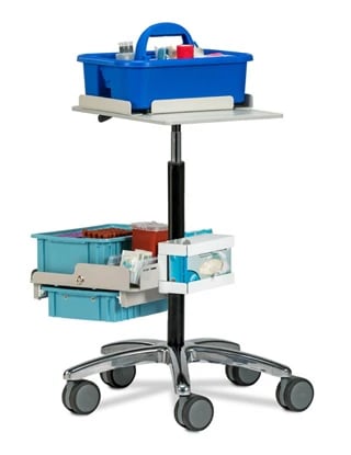 Clinton Industries Store & Go Pouch Cart with 4" Dual-Wheel Casters, Model 67031