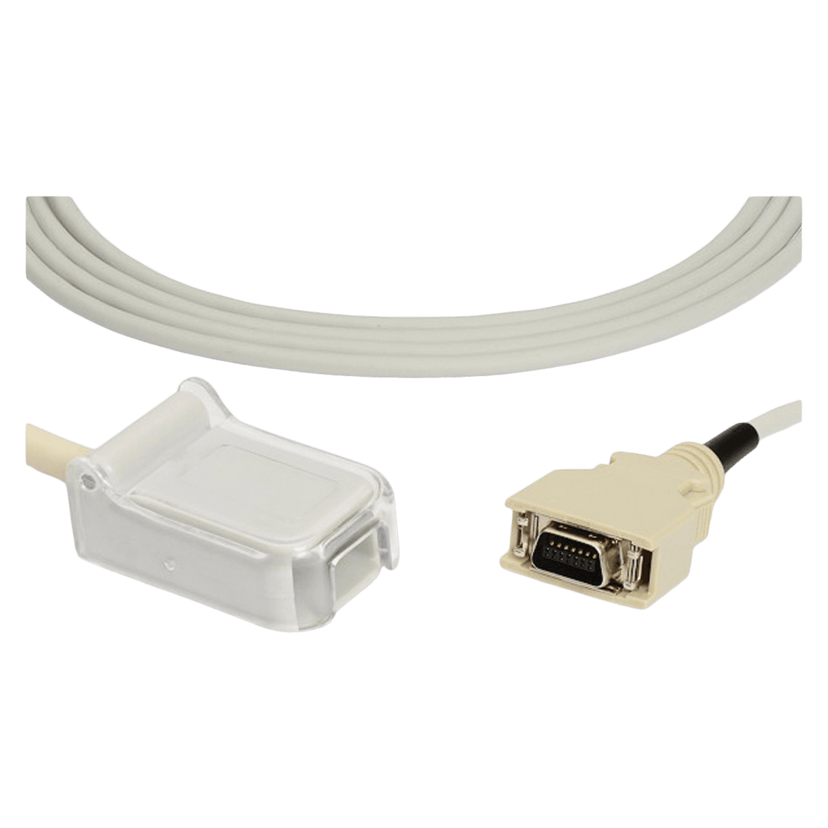 SpO2 Adapter Cable, 7 ft, Latex-Free, Cables and Sensor LLC