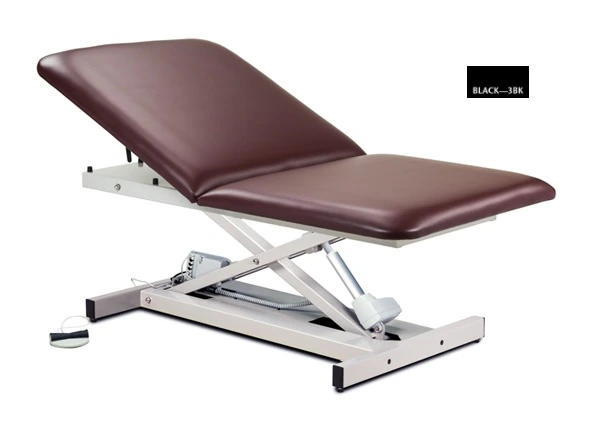 Clinton Industries Power Table, Open Base, Black, 600 lb Capacity