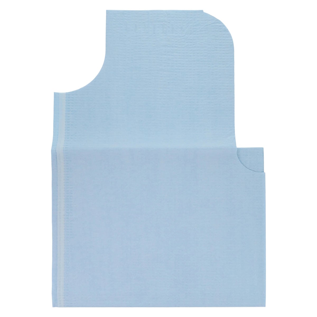 Nova+ Exam Gown, Disposable, Tissue/Poly/Tissue, Short Sleeves, Medium, Blue, 30 in x 42 in, 50/Case
