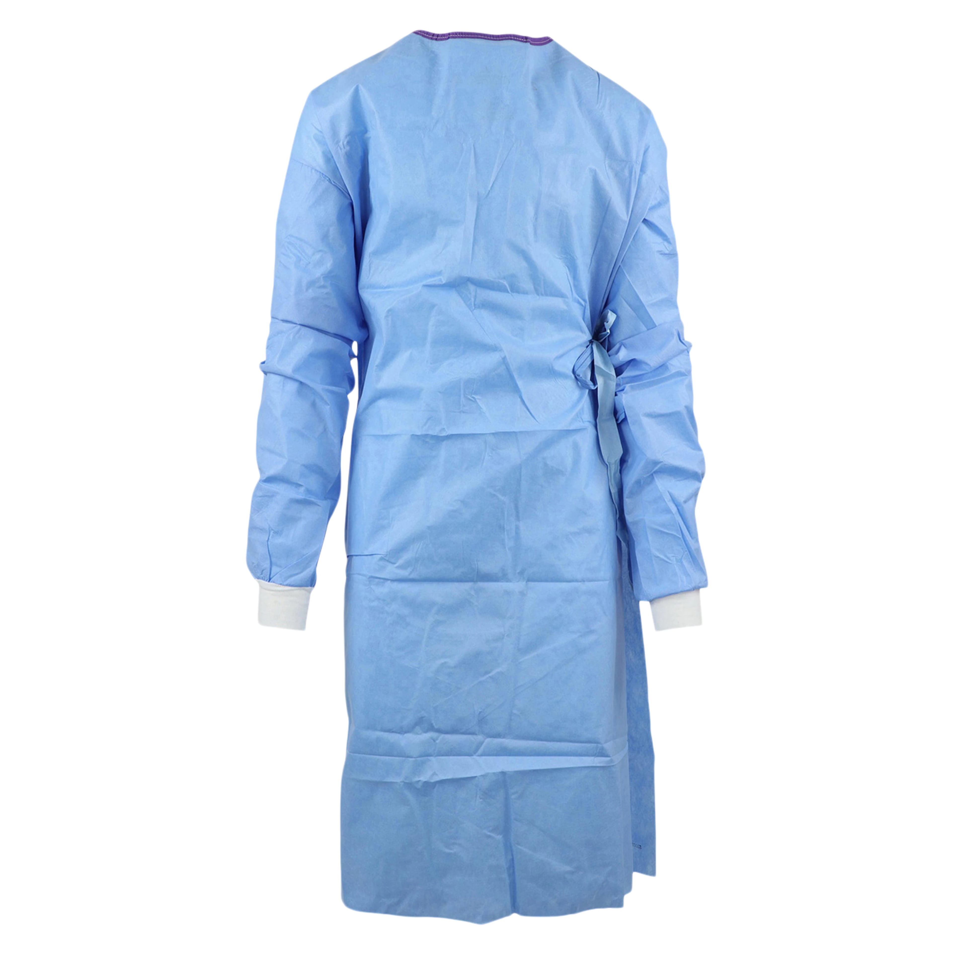 Medline Sirus Surgical Gown, AAMI Level 3, SMS Fabric, 3X-Large, Blue, Hook & Loop Closure, 18/Case