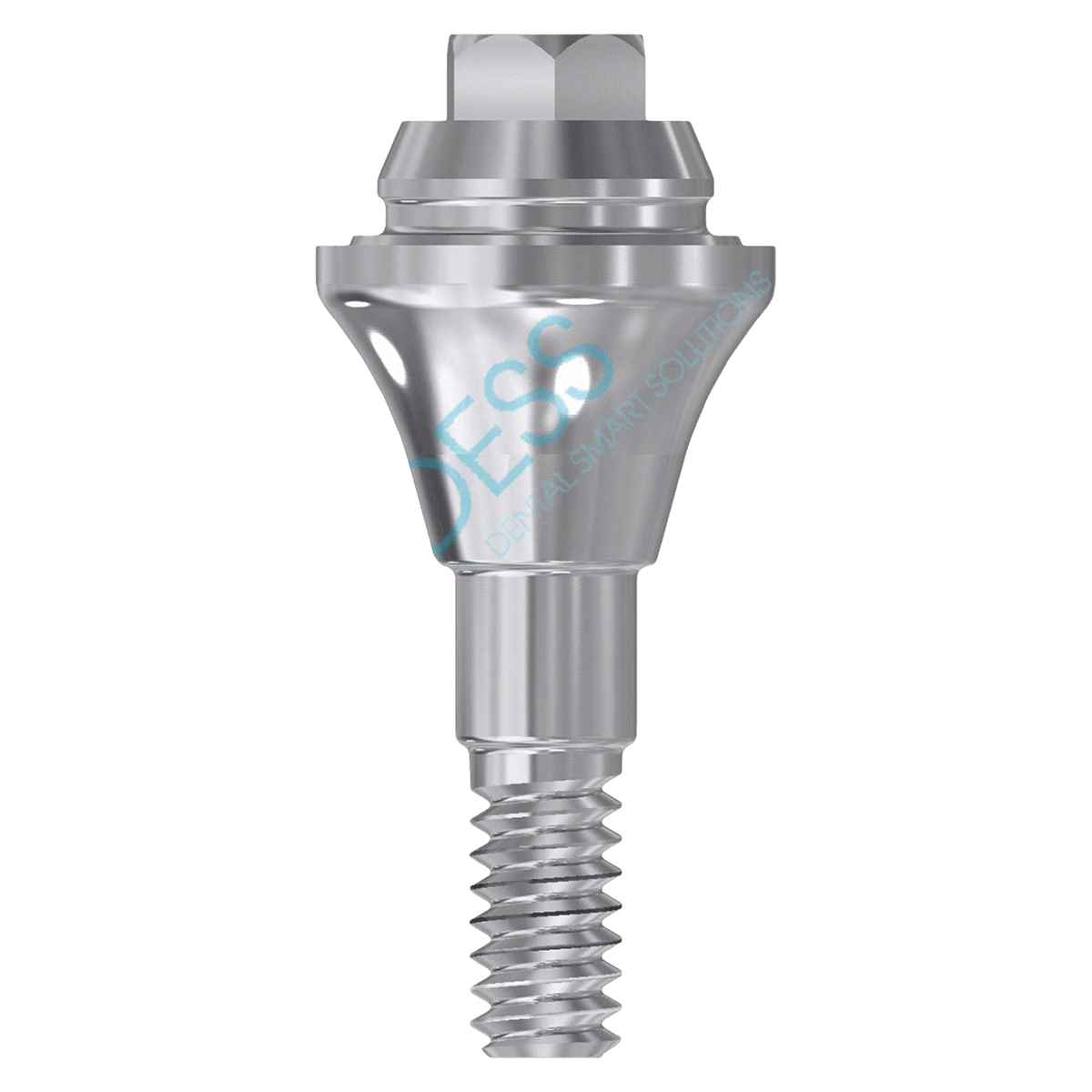 DESS Multiunit Abutment, Straight, Straumann Bone Level, Narrow Cross (NC), 2.5mm Gingival Height, 3.3mm Platform, 1 Each