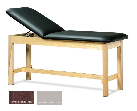 Clinton Industries Classic Series Treatment H-Brace Table, 72" x 27", Dark Cherry, 400 lb Capacity