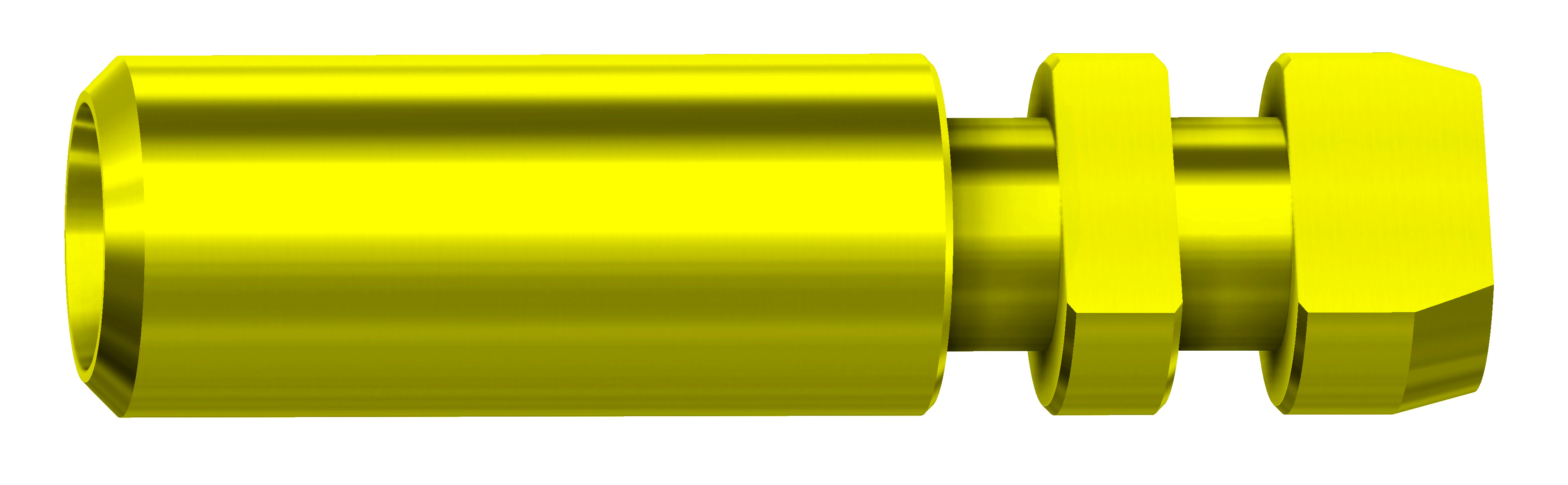 DESS Analog M Astra 3.0 Implant Analog, Internal Hex Conic, Anodized Yellow, 1 Each