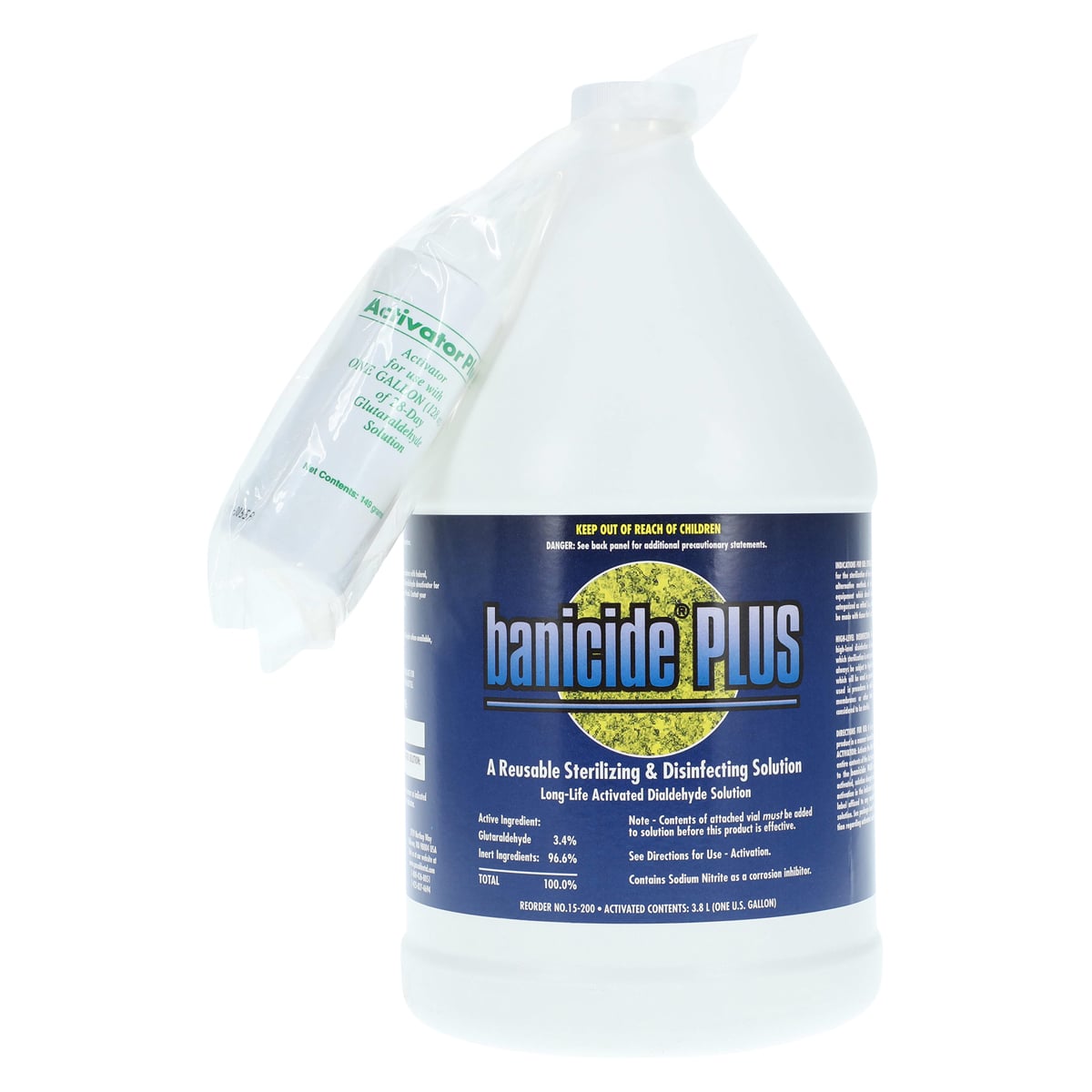 Pascal Banicide Cold Sterile, 2.65% Glutaraldehyde, 1 Gallon Bottle, 28-Day Solution