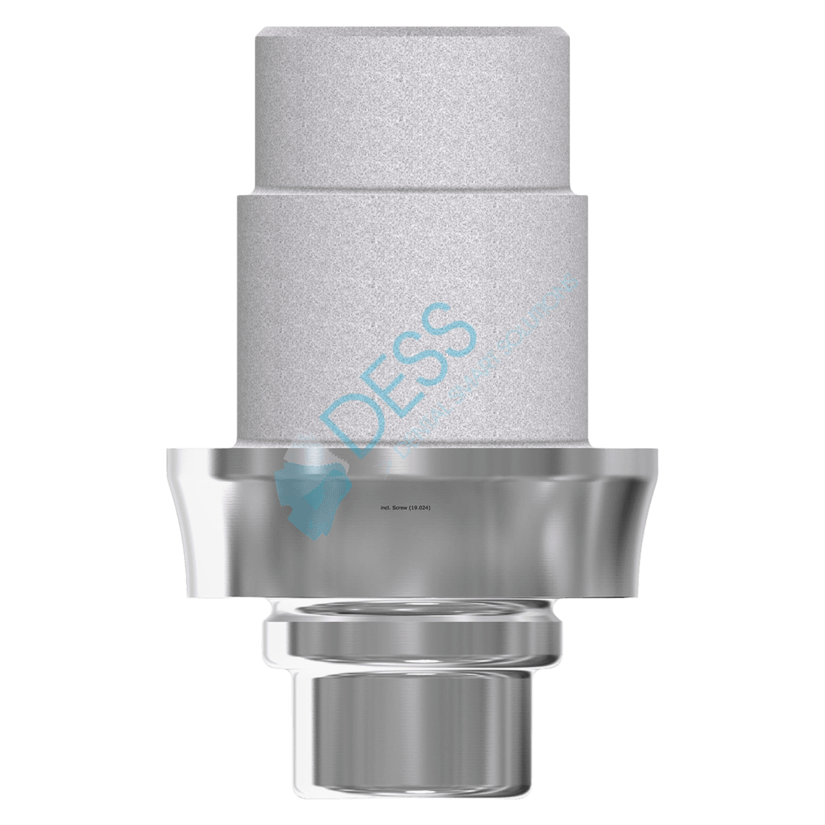 DESS TiBase Non-Engaging Titanium Base for Xive, 4.5mm Platform, 1.5mm Gingival Height, Internal Hex, Each