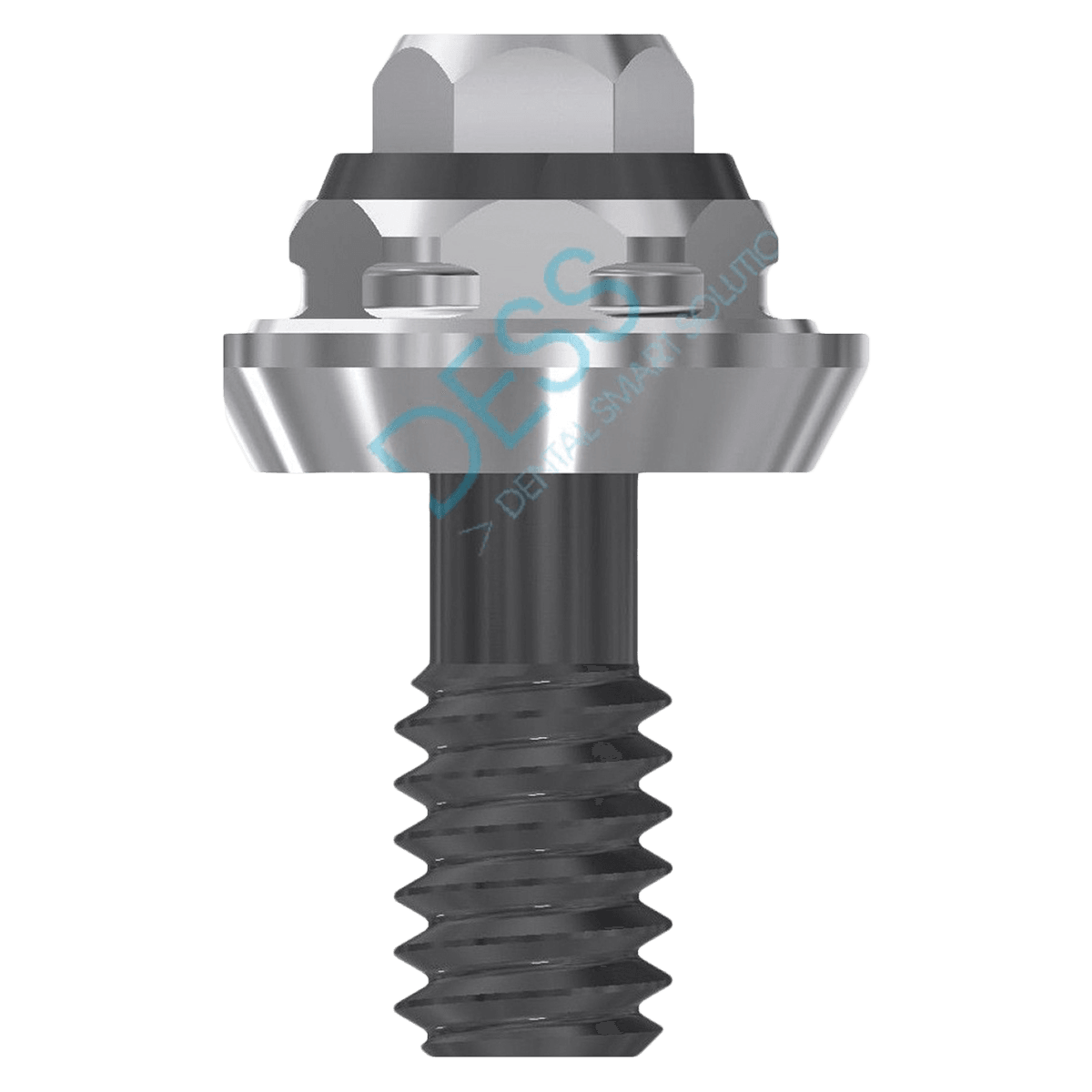 DESS Multiunit Abutment RP 1mm External Hex Universal DLC, Straight, 4.1mm Platform, Nobel Branemark Compatible, Each