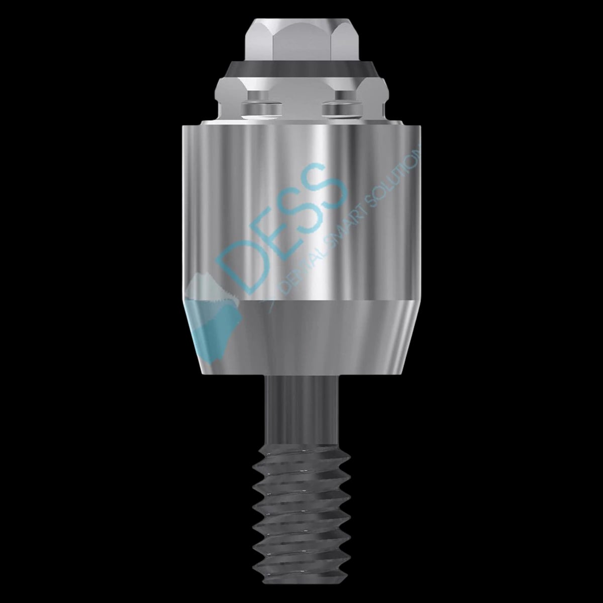 DESS Multiunit Abutment RP 5mm External Hex Universal DLC, Straight, 4.1mm Platform, Nobel Branemark Compatible, Each