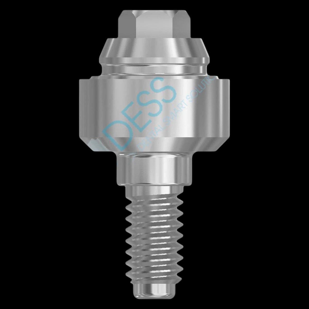 DESS Multiunit Abutment, Straight, Zimmer 4.5 Internal Hex, 2mm Gingival Height, RP, 1 Each