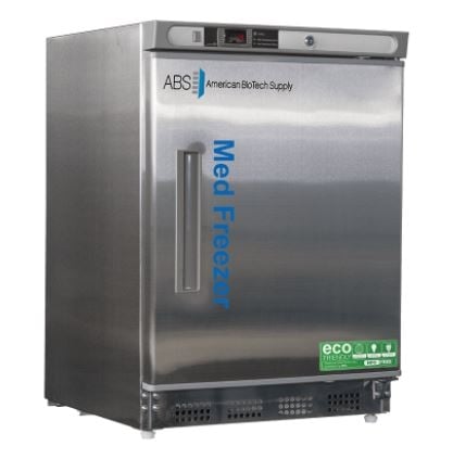 American Biotech Supply Pharmacy/Vaccine Undercounter Built-In Freezer, 4.2 Cu Ft, Solid Door, Right Hinge, -15 to -25C, Manual Defrost