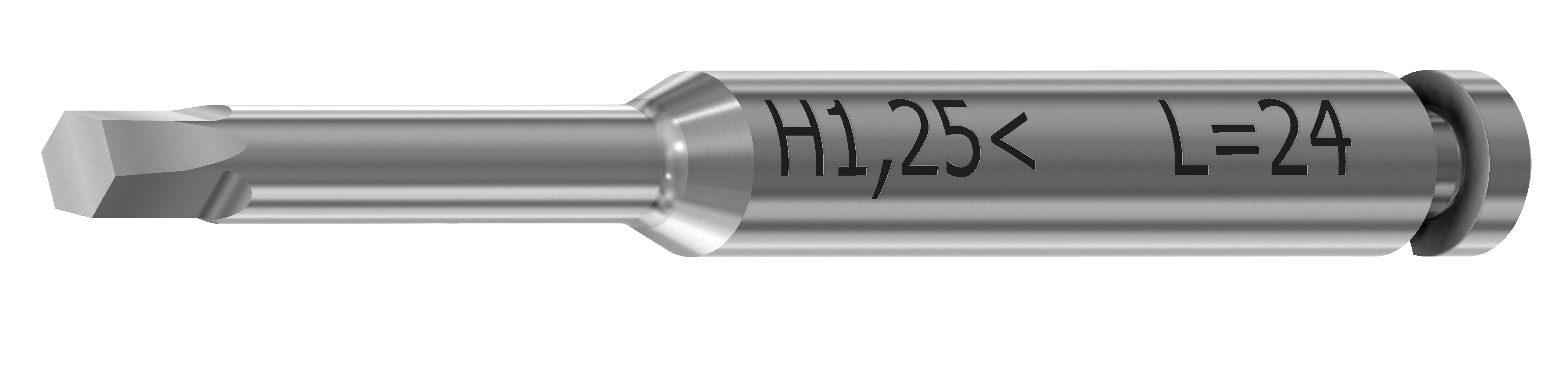 DESS Screwdriver Conic 24mm Hex 1.25mm, Stainless Steel, Each