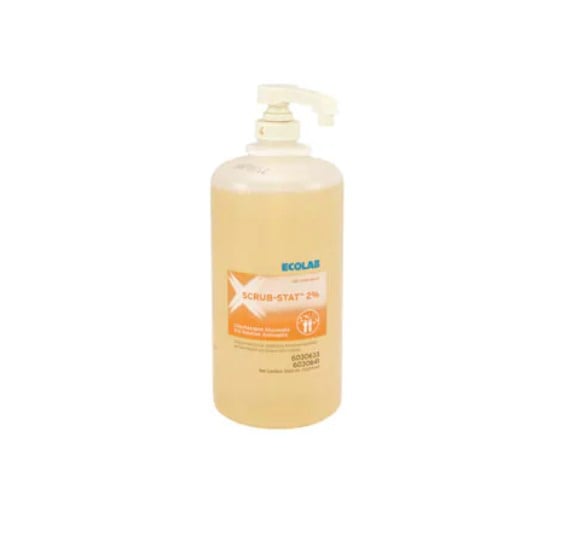Scrub-Stat Surgical Scrub Foam Handwash, 2% Chlorhexidine Gluconate, Floral Fragrance, 750 mL Pump Bottle, 6/Case