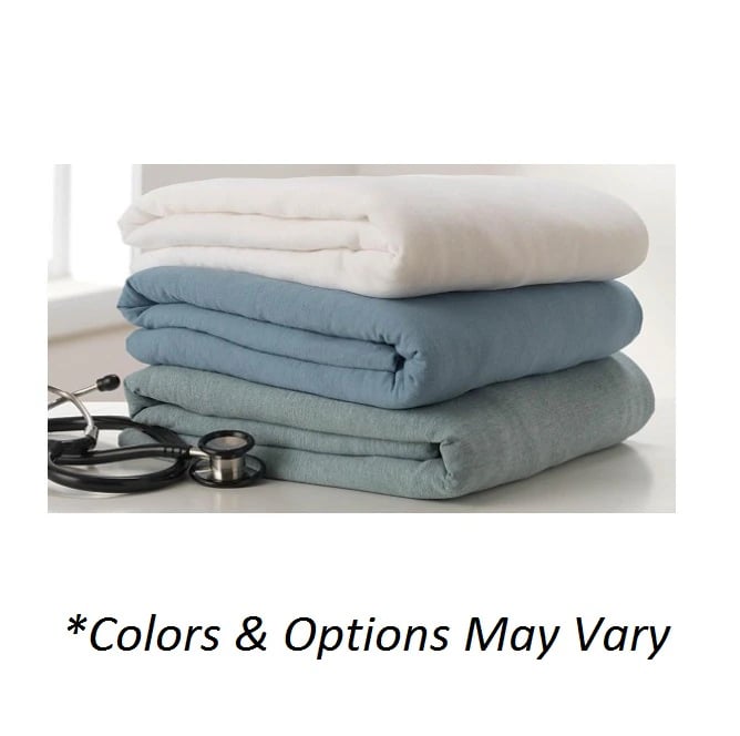 Medline Soft-Fit Stretcher Sheet, Blue, 55% Cotton/45% Polyester, 70" x 24" x 9"