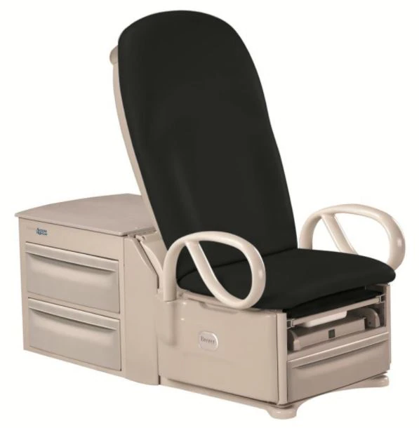 Brewer Access High-Low Exam Table, Black Satin, 450 lb Capacity