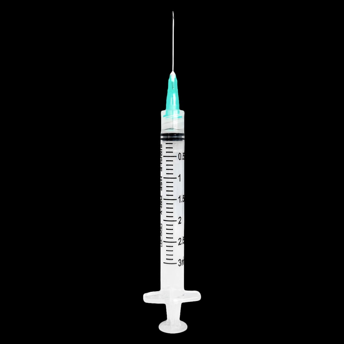 Sol-Millennium Medical Syringe with Needle, Luer Lock, 25G x 1", 3mL, Low Dead Space, 100/Box