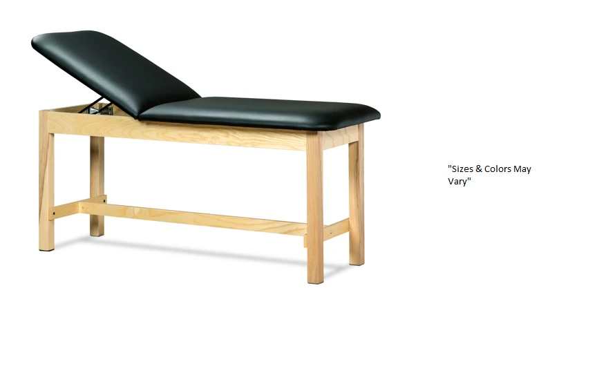 Clinton Industries Classic Series Treatment Table, Desert Tan with Dark Cherry Frame, 400 lb Capacity