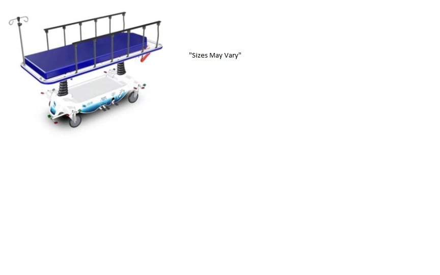Future Health Concepts Mobilecare Hospital Stretcher, 750 lb Capacity, 8" Casters