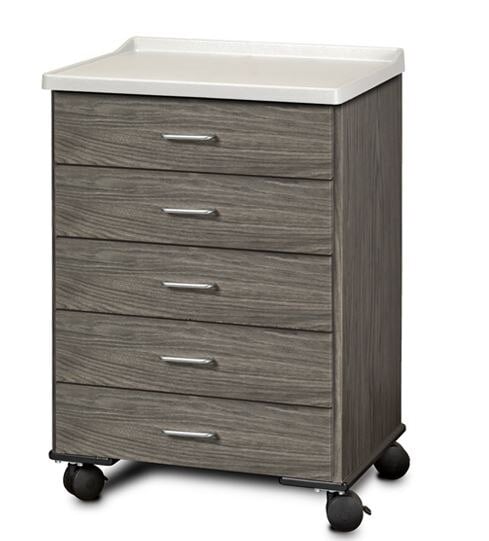 Clinton Industries Metropolis Mobile Cabinet, Gray