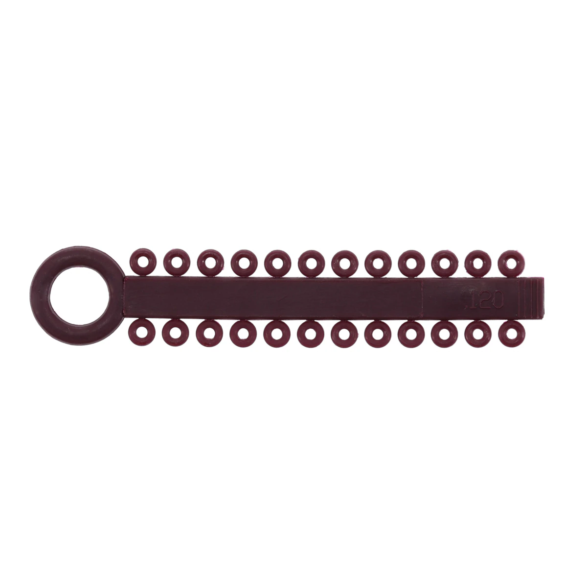 Ortho Technology Power Sticks Elastomeric Ligature Ties, 0.120", Latex-Free, Maroon, 42 Sticks of 24 Ties (1008 Ties/Pkg), 404-009S