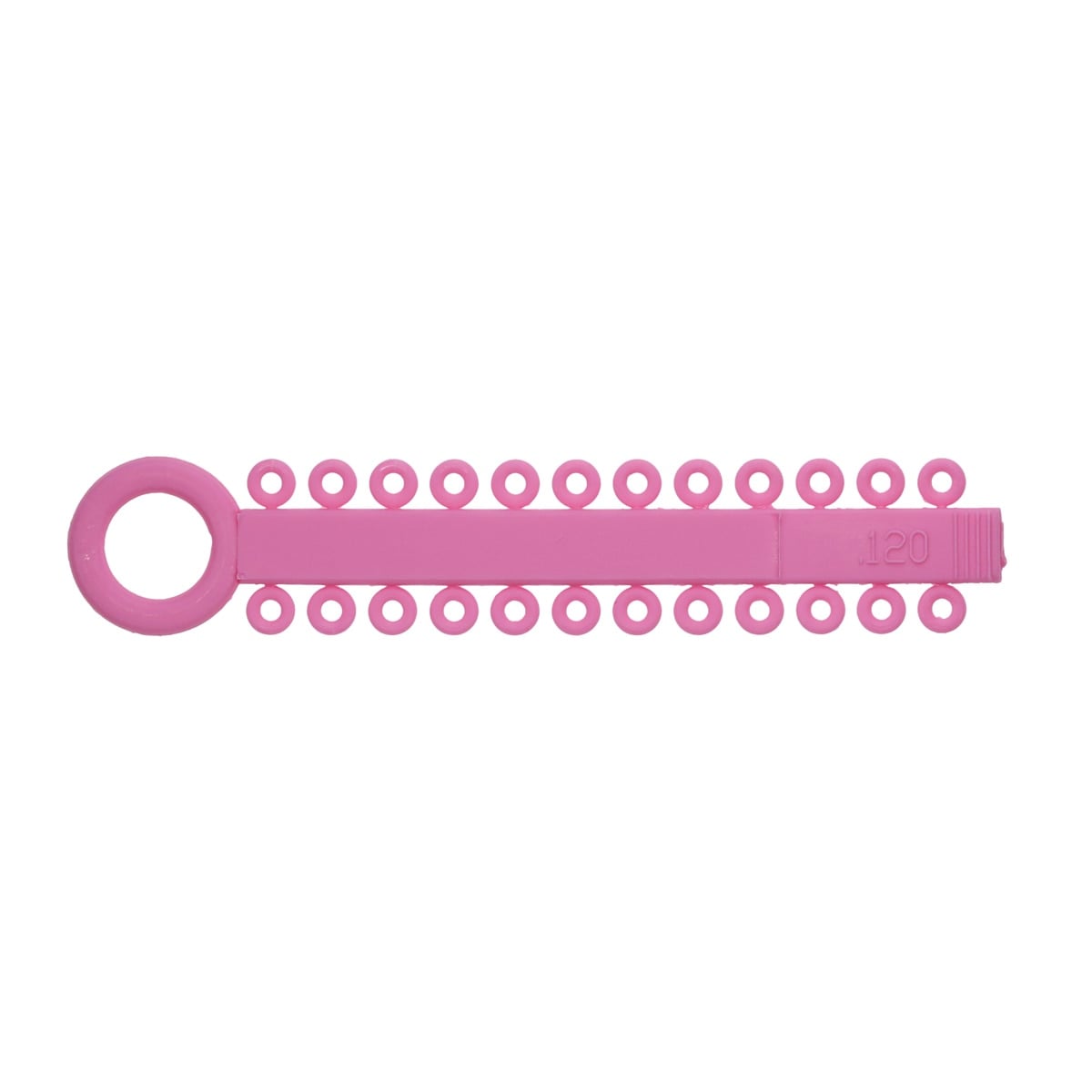 Ortho Technology Power Sticks Elastomeric Ligature Ties, 0.120", Pink, 42 Sticks of 24 Ties (1008 Ties/Pkg), 404-013S