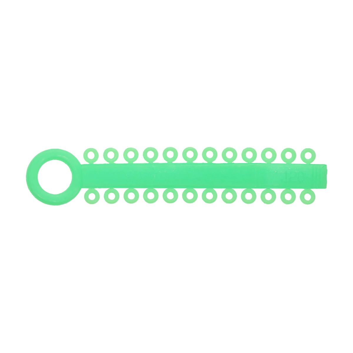 Ortho Technology Power Sticks Ligature Ties, Elastomeric, 0.120", Latex-Free, Neon Green, 42 Sticks of 24 Ties