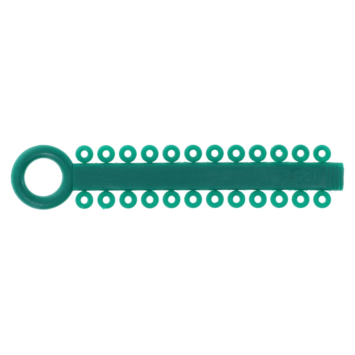 Power Sticks Elastomeric Ligatures, 0.120", Latex-Free, Dark Green, 42/Package, 01KEZKNKNCQX8KYQ64Y6JD5CC6