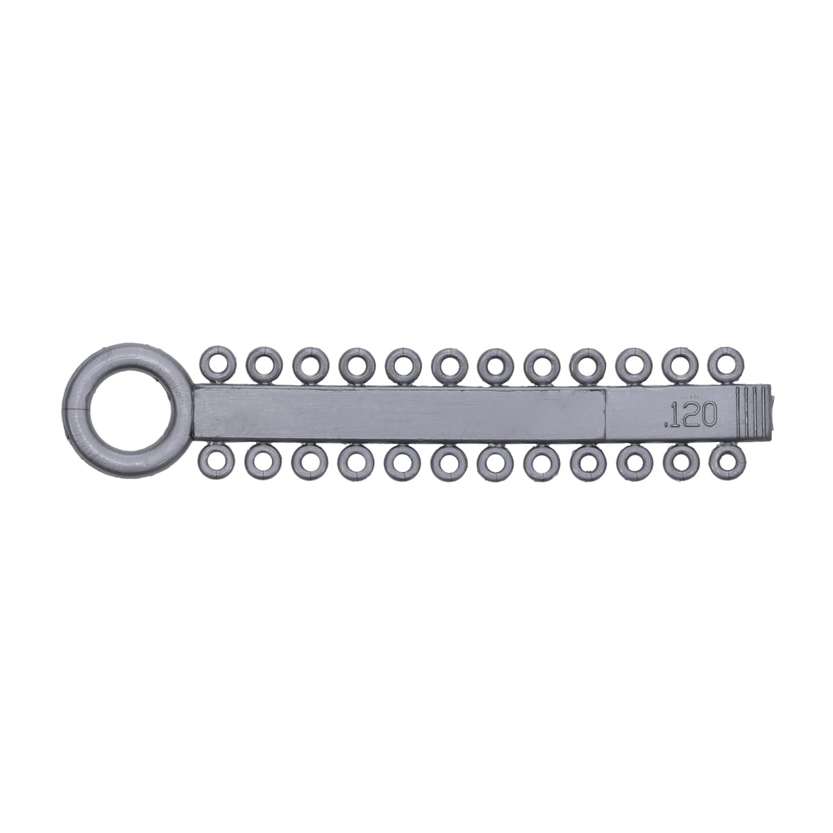 Ortho Technology Power Sticks Elastomeric Ligatures, 0.120", Metallic Silver, 1000/Pkg, 404-020S