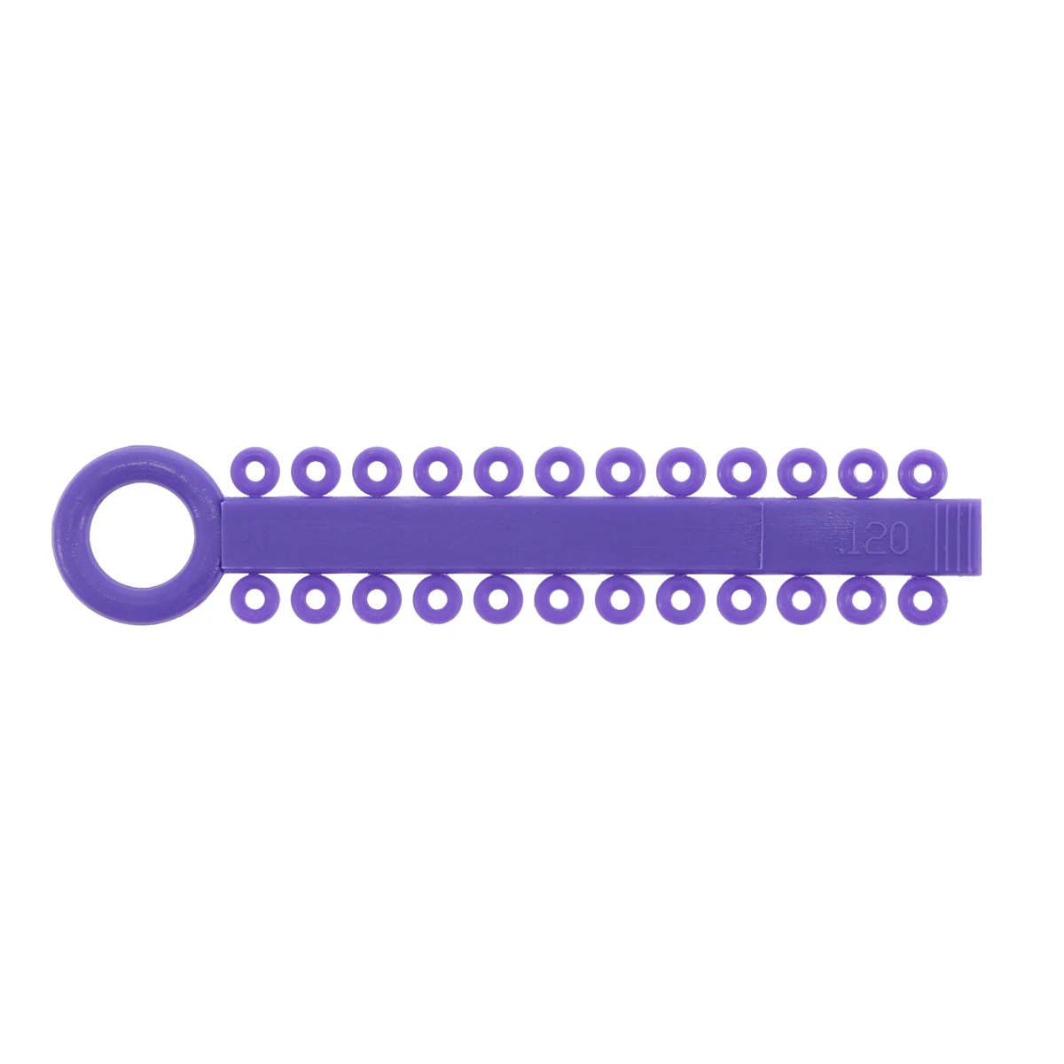 Ortho Technology Power Sticks Ligature Ties, Elastomeric, 0.120", Latex-Free, Violet, 42 Sticks of 24 Ties