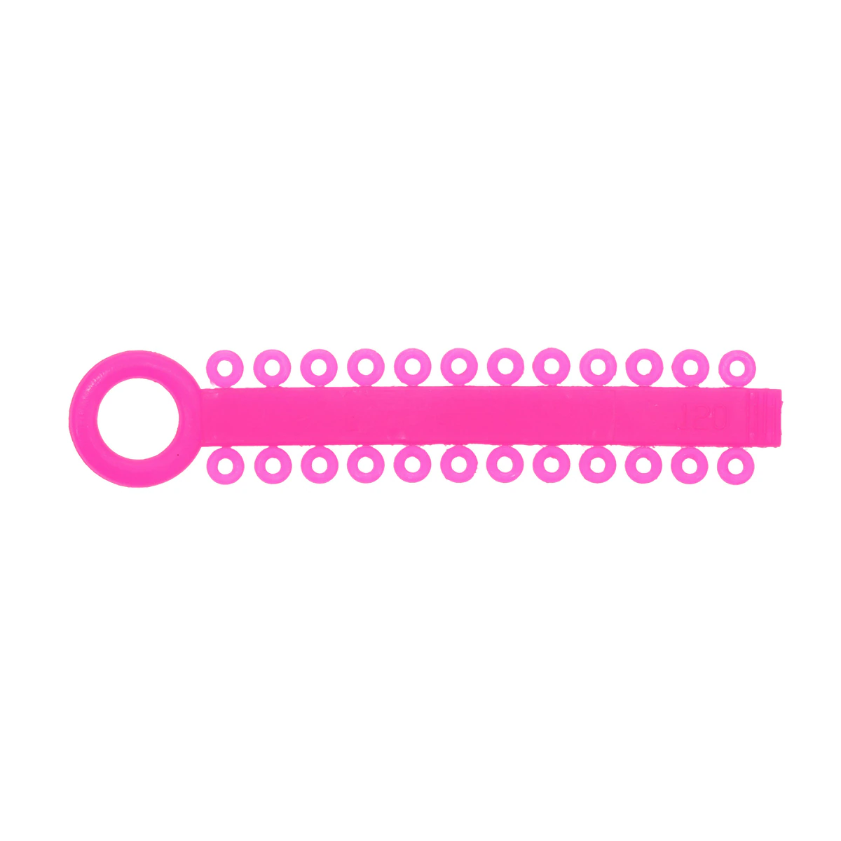 Power Sticks Elastomeric Ligatures, 0.120", Latex-Free, Fluorescent Pink, 42/Package, 01KXNHK93PRQ8XBQFEMZDZS9Y9