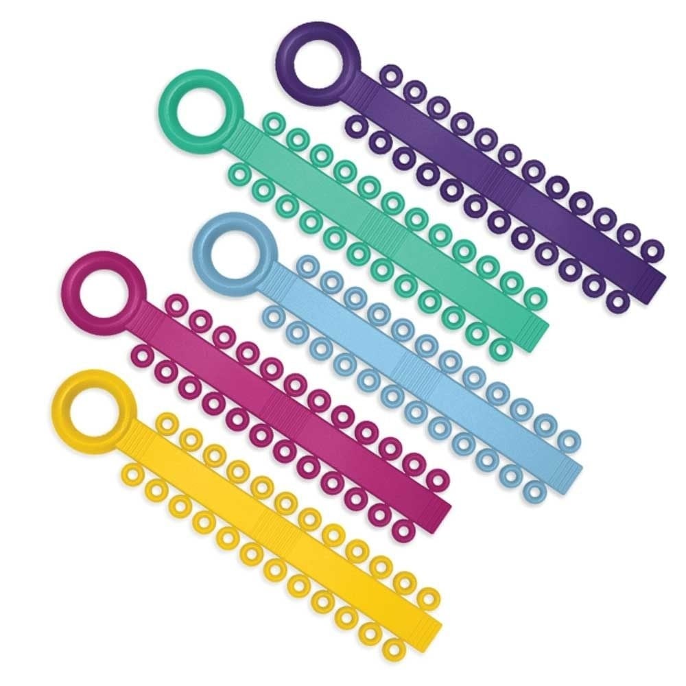 Ortho Technology Power Sticks Elastomeric Ligatures, 0.120", Blue Pearl, 1008/Bx, 404-072S