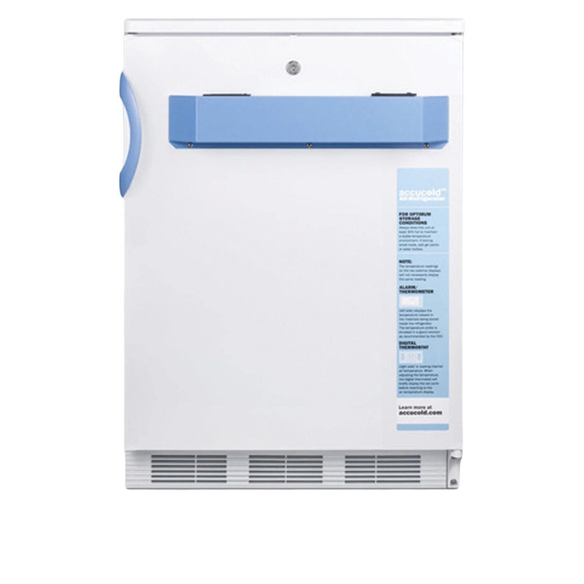 Accucold Medical Refrigerator, 5.5 Cu Ft, Right Hinge, 2 to 8°C, Each