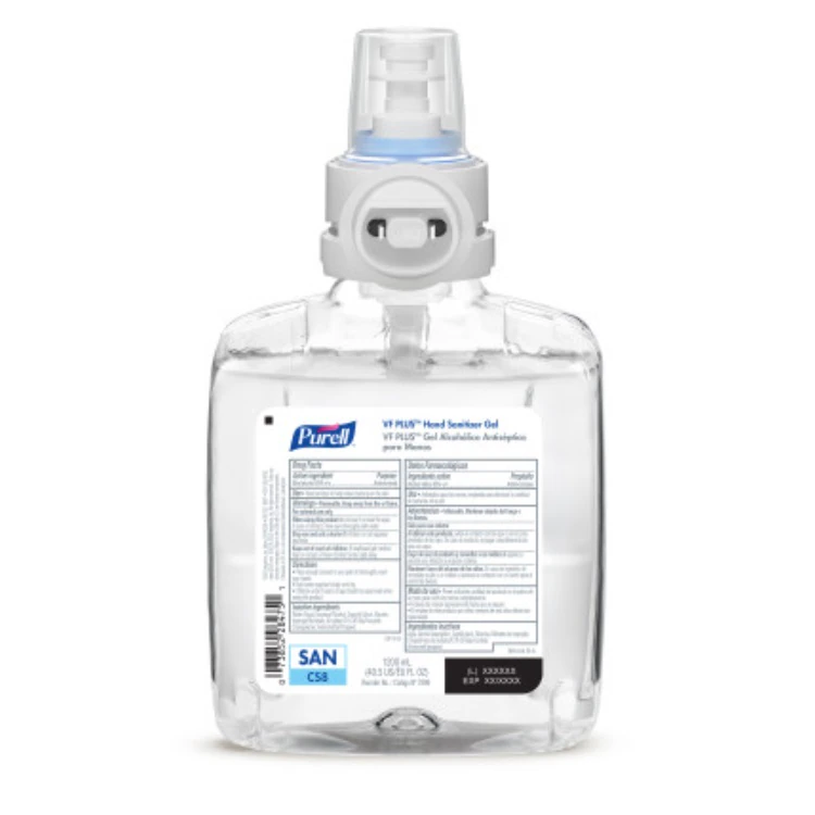 Purell VF Hand Sanitizer Gel, 85% Ethyl Alcohol, 1200 mL Refill, 2/Case
