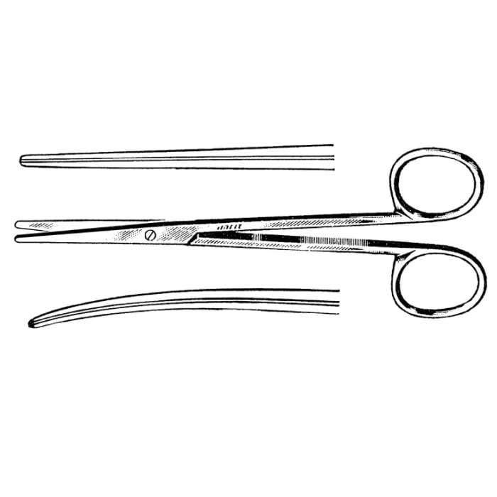 Jarit Carbedge Metzenbaum-Lahey Surgical Scissors, Straight, 5-3/4" (14.6 cm), Stainless Steel with Tungsten Carbide Jaws, Reusable, G40Jm
