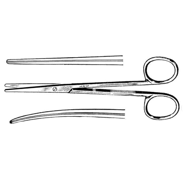 Jarit SuperCut Metzenbaum-Lahey Surgical Scissors, Straight, 5-5/8" (14.3 cm), Stainless Steel, Reusable