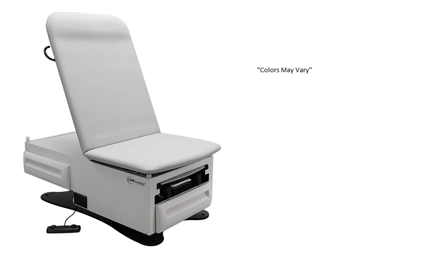 UMF Medical FusionONE 3001 Powered Exam Chair, Lakeside Blue, 500 lb Capacity