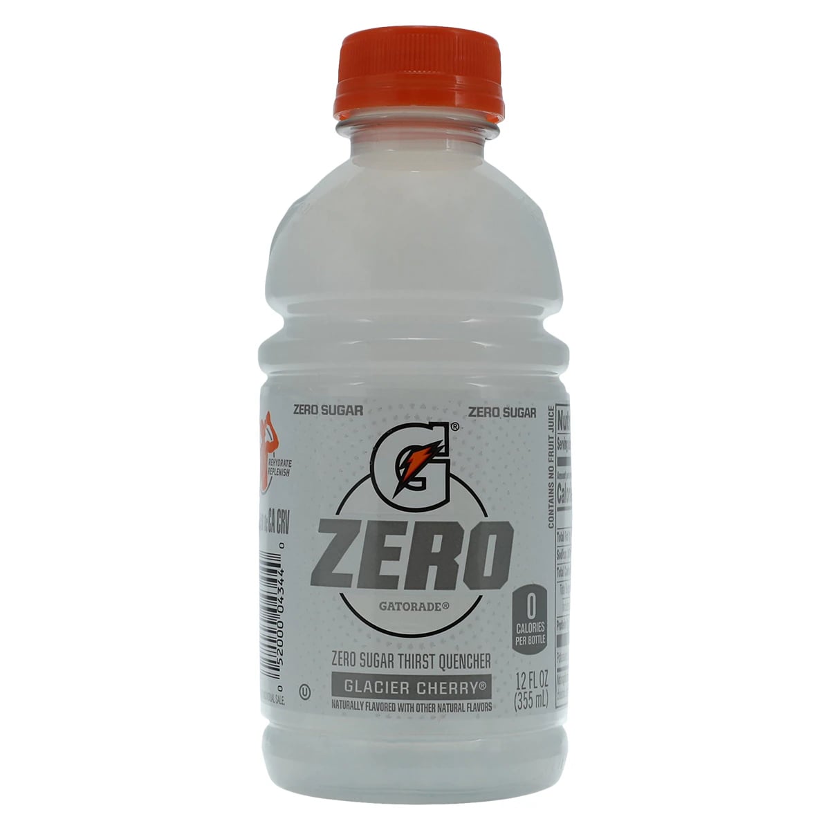 Gatorade G Zero Sports Drink, Glacier Cherry, 12 oz Bottle, 24/Case