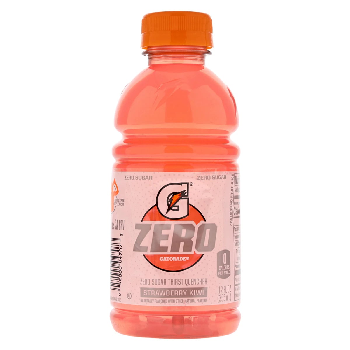 Gatorade G Zero Sports Drink, Strawberry Kiwi, 12 oz Bottles, 24/Case