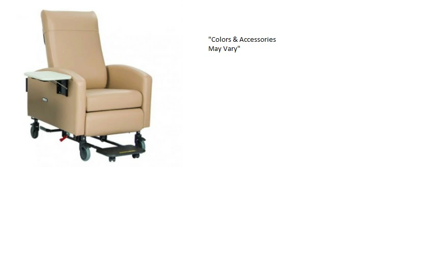 Vero Premium Series Medical Recliner, 350 lb Capacity, Toffee, HM/IV Pole, Winco Mfg