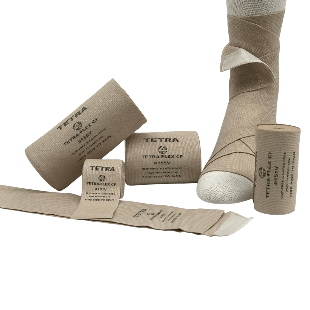 Tetra-Flex Elastic Bandage, 3" x 5.5 yd, Non-Sterile, 12/Box