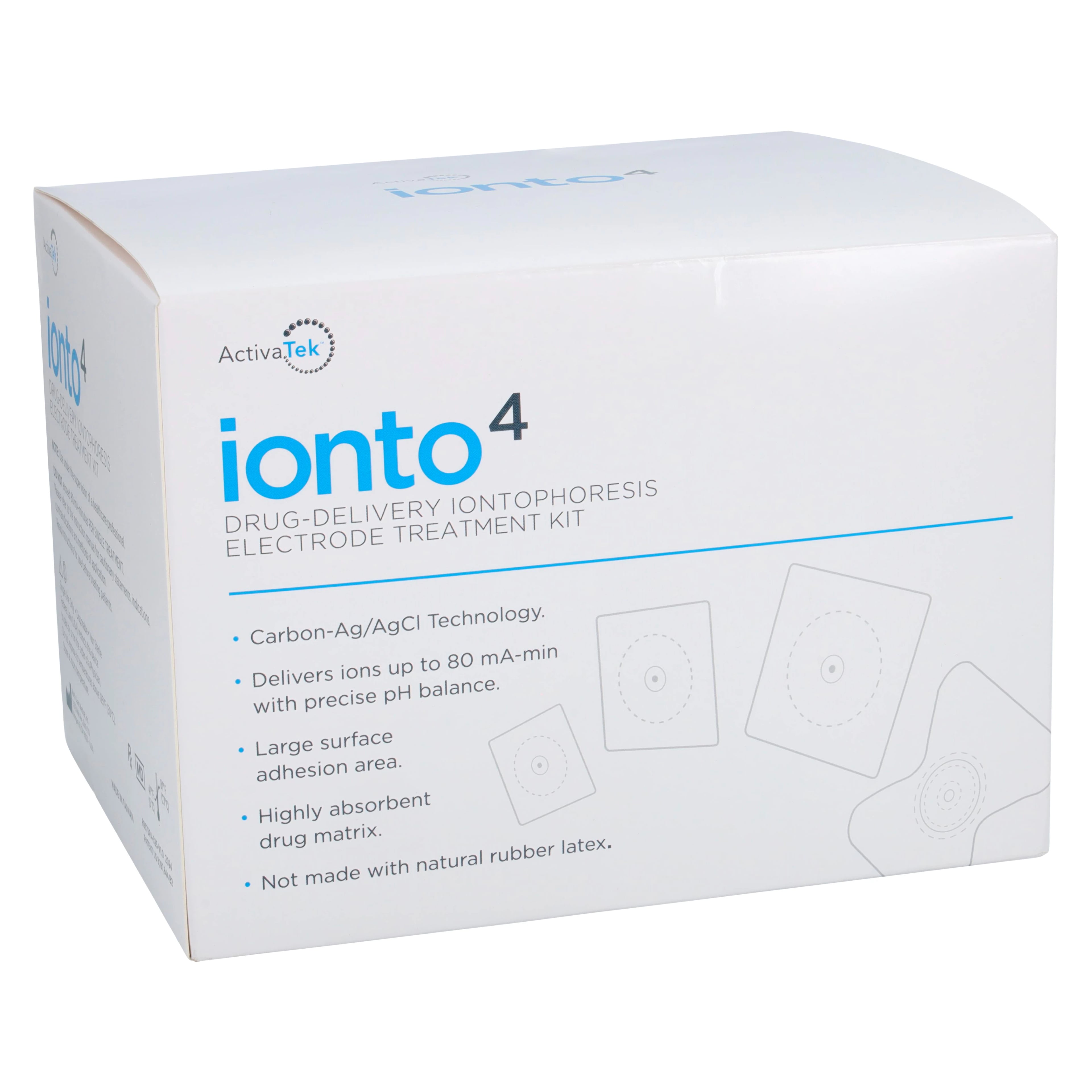 Ionto4 Electrode Iontophoresis Kit, Medium, 12/Kit